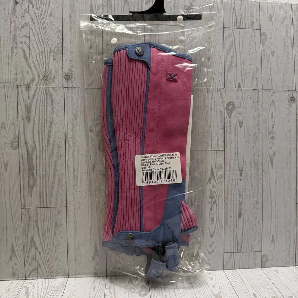 TuffRider‎ Children's Keeneland Synthetic Half Chaps Size Medium Pink Purple